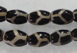 CAG5087 15.5 inches 8*12mm drum tibetan agate beads wholesale