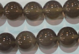 CAG5244 15.5 inches 14mm round Brazilian grey agate beads wholesale