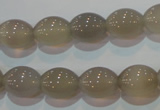 CAG5256 15.5 inches 10*12mm rice Brazilian grey agate beads