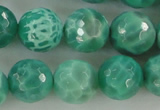 CAG5312 15.5 inches 10mm faceted round peafowl agate gemstone beads