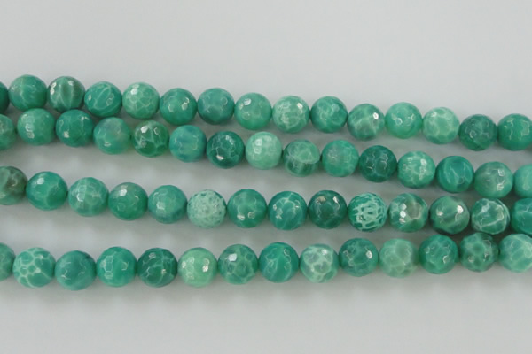 CAG5312 15.5 inches 10mm faceted round peafowl agate gemstone beads