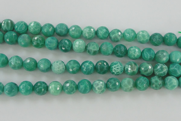 CAG5313 15.5 inches 12mm faceted round peafowl agate gemstone beads