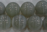 CAG5326 15.5 inches 18mm round grey line agate beads wholesale