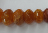 CAG5412 8*12mm – 13*22mm faceted rondelle dragon veins agate beads