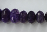 CAG5414 8*12mm – 13*22mm faceted rondelle dragon veins agate beads