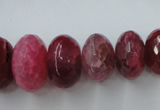 CAG5415 8*12mm – 13*22mm faceted rondelle dragon veins agate beads