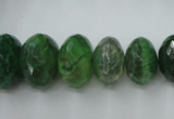 CAG5417 8*12mm – 13*22mm faceted rondelle dragon veins agate beads