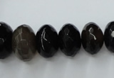 CAG5419 8*12mm – 13*22mm faceted rondelle dragon veins agate beads