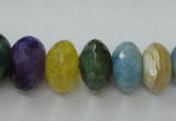 CAG5420 8*12mm – 13*22mm faceted rondelle dragon veins agate beads