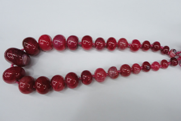 CAG5423 8*12mm – 20*30mm rondelle dragon veins agate beads