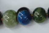 CAG5428 8*12mm – 20*30mm rondelle dragon veins agate beads