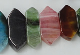 CAG5450 15.5 inches 10*20mm - 12*48mm freeform agate gemstone beads