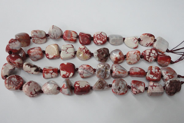 CAG5520 15.5 inches 16*18mm nuggets agate gemstone beads