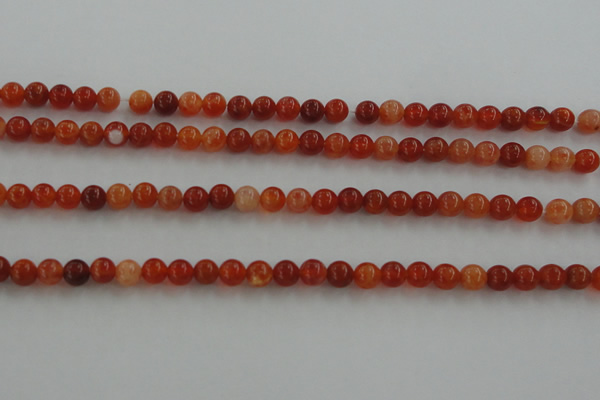 CAG5560 15.5 inches 4mm round natural fire agate beads wholesale