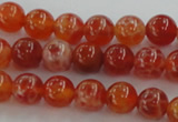 CAG5561 15.5 inches 6mm round natural fire agate beads wholesale