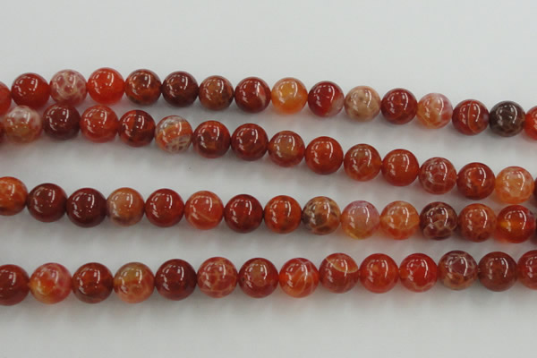 CAG5563 15.5 inches 10mm round natural fire agate beads wholesale