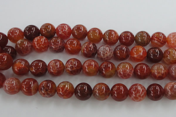 CAG5566 15.5 inches 16mm round natural fire agate beads wholesale