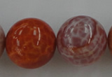 CAG5568 15.5 inches 20mm round natural fire agate beads wholesale