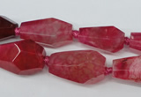 CAG5574 15 inches 13*18mm - 15*28mm faceted nuggets agate beads