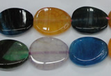 CAG5624 15 inches 15*28mm oval dragon veins agate beads wholesale