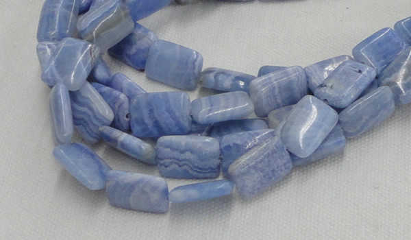 CAG565 16 inches 22*30mm rectangle blue agate beads wholesale