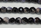 CAG5655 15 inches 4mm faceted round fire crackle agate beads