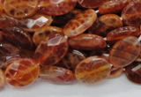 CAG575 15.5 inches 15*20mm faceted oval natural fire agate beads