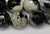 CAG5876 15 inches 18mm faceted round fire crackle agate beads