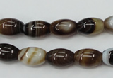 CAG5911 15 inches 8*12mm rice Madagascar agate gemstone beads