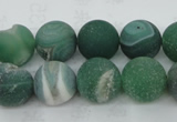 CAG5927 15 inches 10mm round matte druzy agate beads wholesale