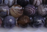 CAG5963 15.5 inches 12mm faceted round botswana agate beads wholesale