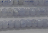 CAG5992 15.5 inches 3*5mm faceted rondelle blue lace agate beads