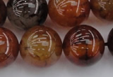 CAG6051 15.5 inches 20mm round dragon veins agate beads