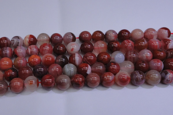 CAG6114 15.5 inches 12mm round south red agate gemstone beads