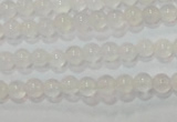 CAG6500 15.5 inches 4mm round Brazilian white agate beads