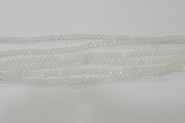 CAG6500 15.5 inches 4mm round Brazilian white agate beads