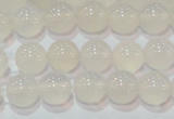 CAG6502 15.5 inches 8mm round Brazilian white agate beads