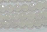 CAG6512 15.5 inches 8mm faceted round Brazilian white agate beads