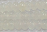 CAG6522 15.5 inches 6*10mm rondelle Brazilian white agate beads