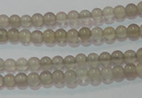 CAG6530 15.5 inches 3mm round Brazilian grey agate beads