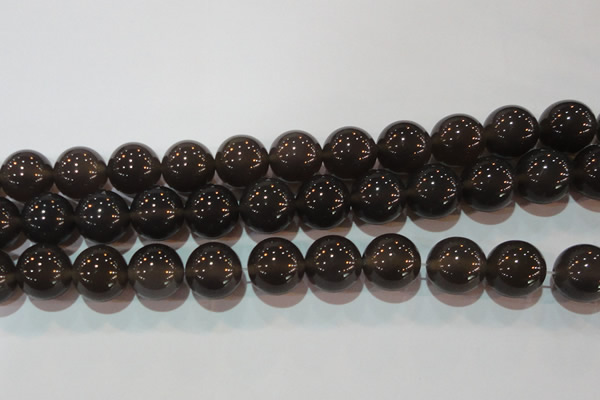 CAG6532 15.5 inches 18mm round Brazilian grey agate beads