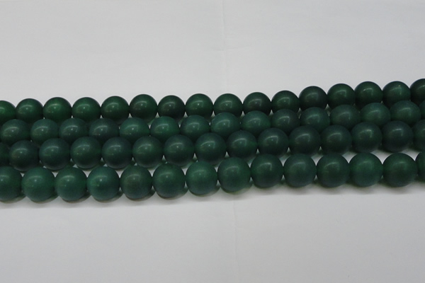 CAG6571 15.5 inches 12mm round matte green agate beads wholesale