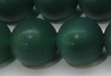 CAG6575 15.5 inches 20mm round matte green agate beads wholesale