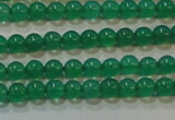 CAG6601 15.5 inches 2mm round green agate gemstone beads