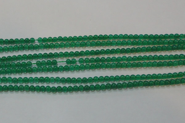 CAG6601 15.5 inches 2mm round green agate gemstone beads