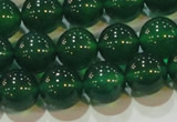 CAG6606 15.5 inches 10mm round green agate gemstone beads