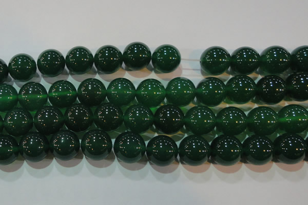 CAG6609 15.5 inches 16mm round green agate gemstone beads