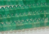 CAG6620 15.5 inches 3*6mm rondelle green agate gemstone beads