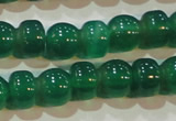 CAG6628 15.5 inches 8*13mm peanut-shaped green agate gemstone beads