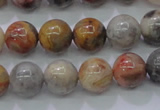 CAG6672 15.5 inches 8mm round natural crazy lace agate beads